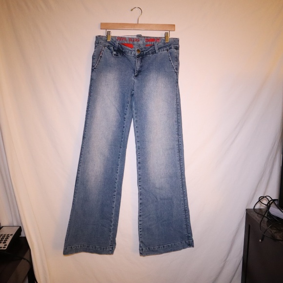 Pepe Jeans Low Rise Wide Leg Jeans 29 - Picture 6 of 6